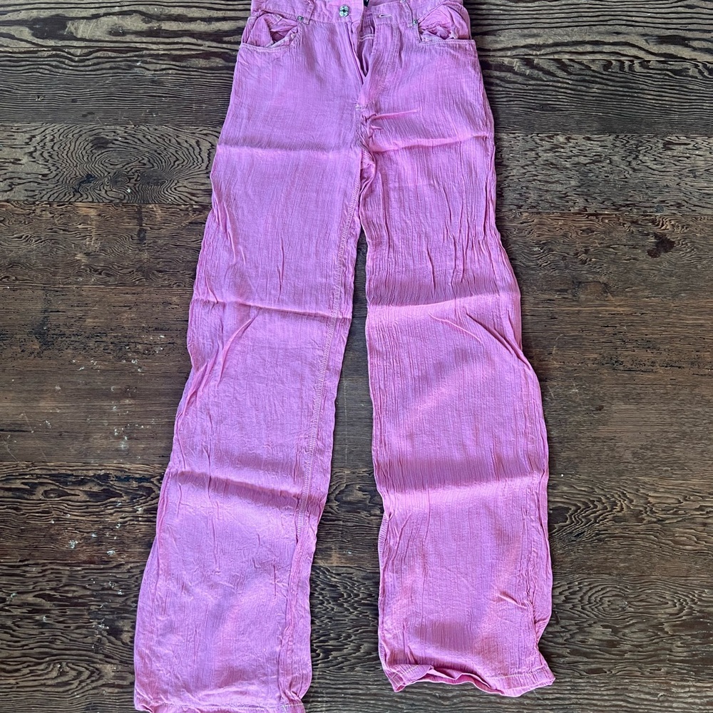 Zara Pink Flare Women's Jeans